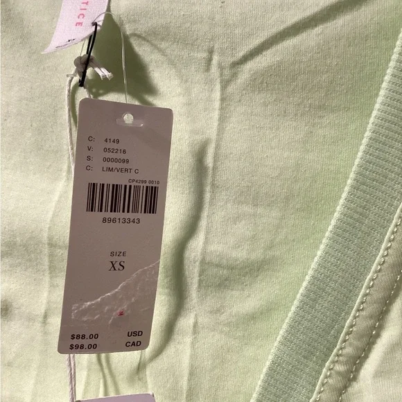 NWT Anthropologie Size XS Dress Lime - Picture 5 of 7